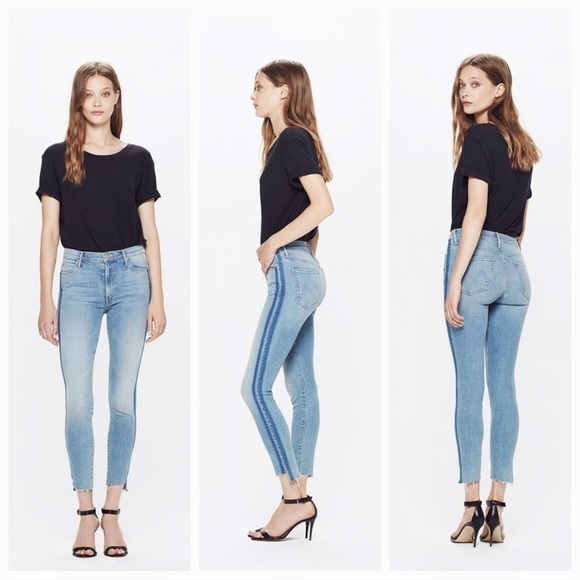 Mother The Stunner Zip Ankle Step Fray Jeans Women’s 24 - Picture 1 of 4